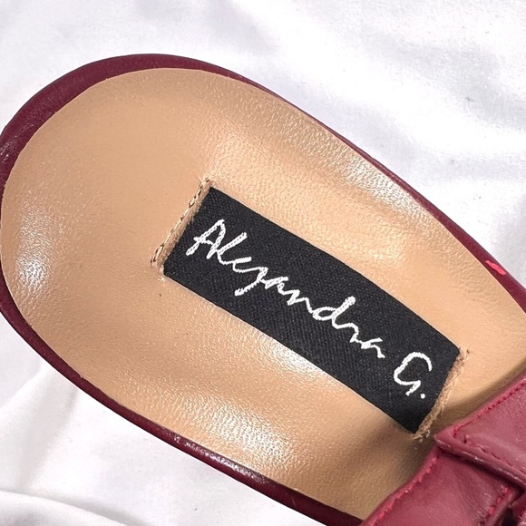 ALEJANDRA G Crimson Leather Studded Gladiator Stiletto Heels | Luxury Designer - Picture 9 of 11